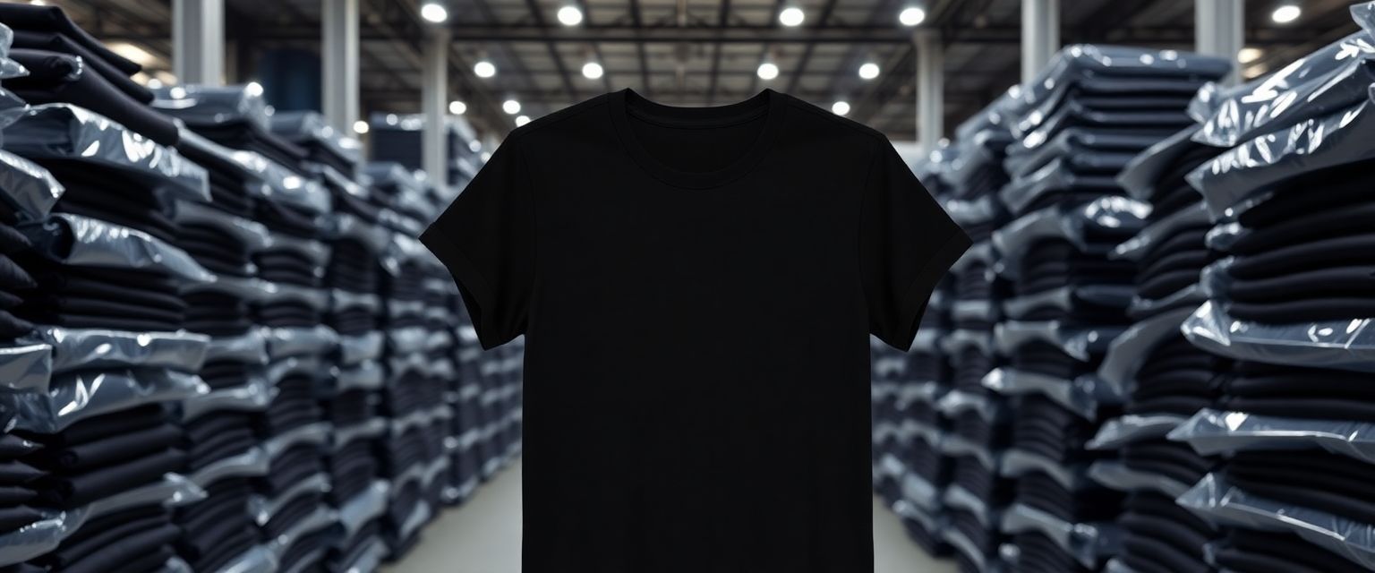 Playera Negro Cuello Redondo