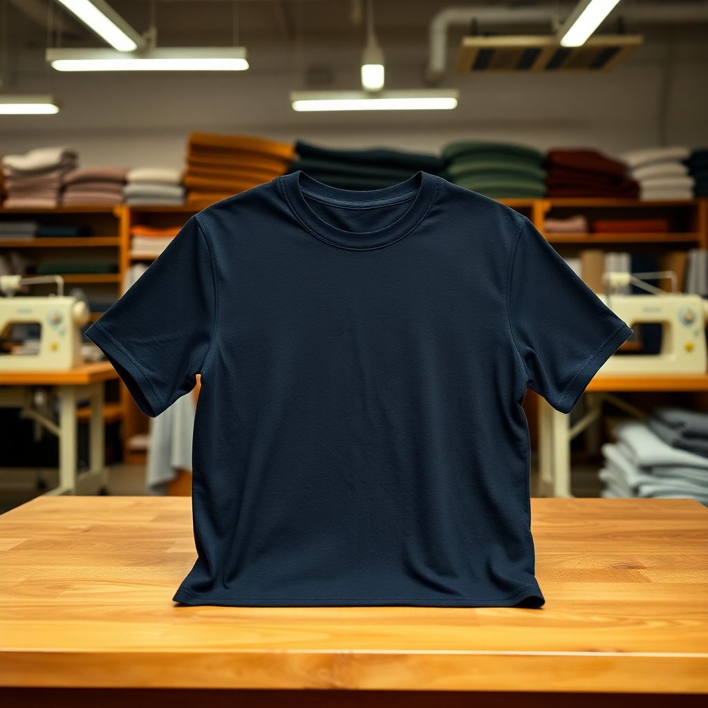 Playera Negro Cuello Redondo